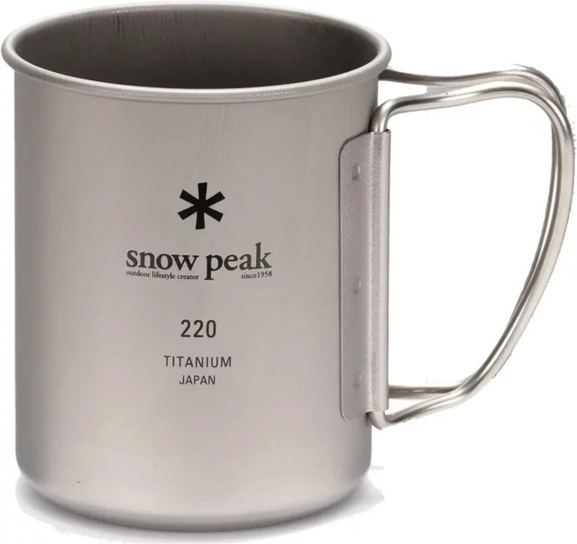 Snow Peak Titanbecher in Silber 220 ml - Bild 1