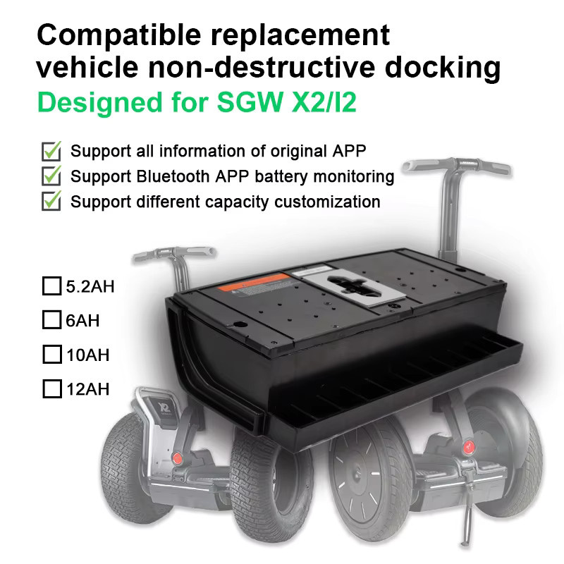 Segway Lithium-Ionen-Ersatzakku in Schwarz für SGW Ladegeräte - Bild 4