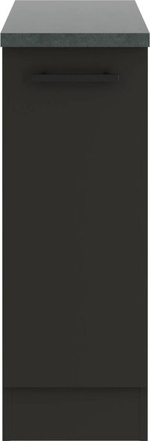 OPTIFIT Madrid420 Küchen-Unterschrank in Anthrazit Matt mit modernem Design aus melaminbeschichteter Qualitätsspanplatte, Breite: 30 cm - Bild 1
