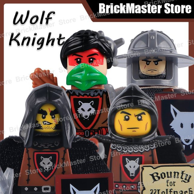 BRICKPANDA Ritter Figuren Bausteine Set mit Rüstung und Waffen in Mehrfarbig - Bild 1