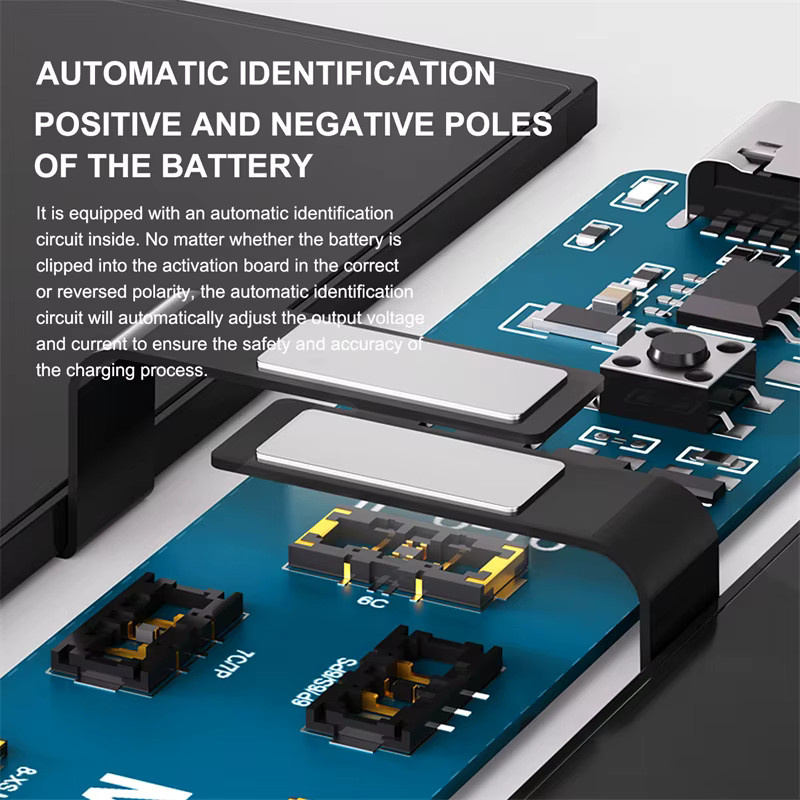 MaAnt M091 M092 Ein-Klick-Aktivierungs-Ladeplatine für IP 6-16 Serie mit Typ-C-Schnellladung und Überlastschutz in Blau - Bild 2