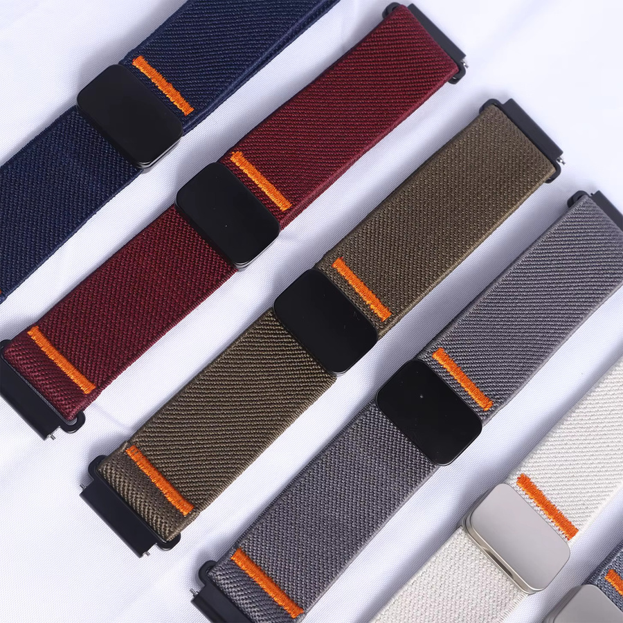 Uhrenarmband Nylon, elastisch, magnetisch, 22 mm, Unisex - Bild 3