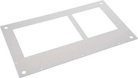 Hager Deckblech M-DBLA3560 mit Einführungsschlitzen IP40 verzinkt silber B/H: 35 x 60 cm - Bild 1