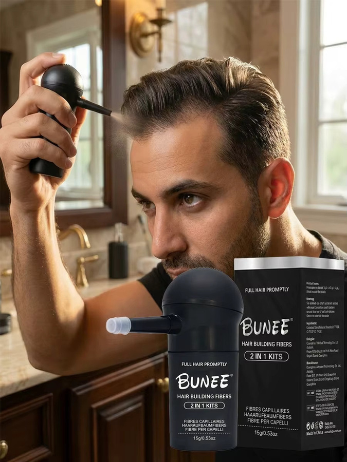 BUNEE Haarfaser-Set Haarverdichtungsfasern, 15 g, Herren - Bild 7