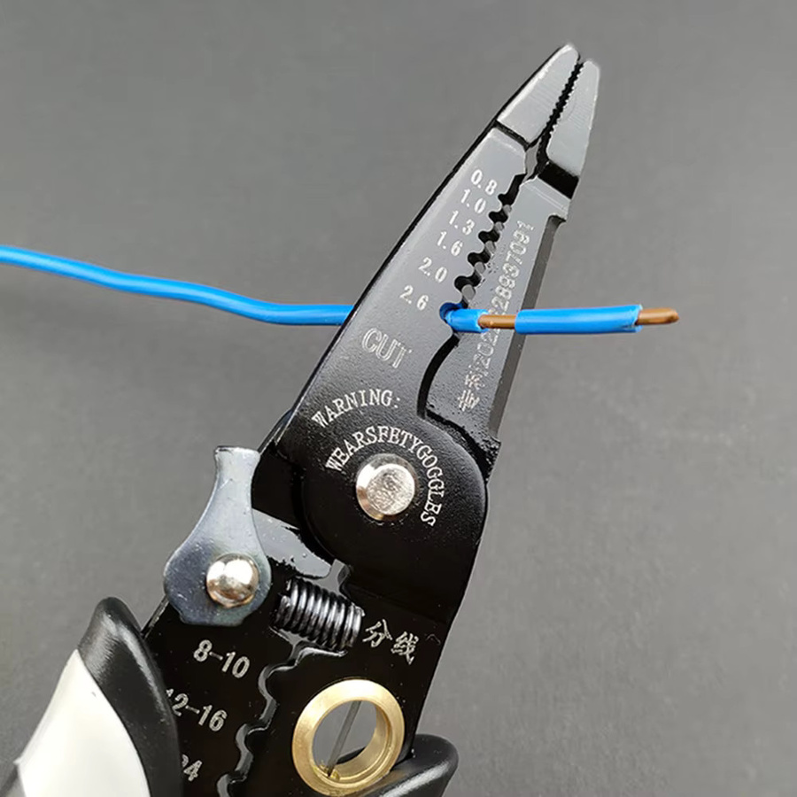 WOZOBUY 7-in-1 Multifunktions-Abisolierzange und Crimpzange für Elektriker mit Terminal-Funktion - Bild 2