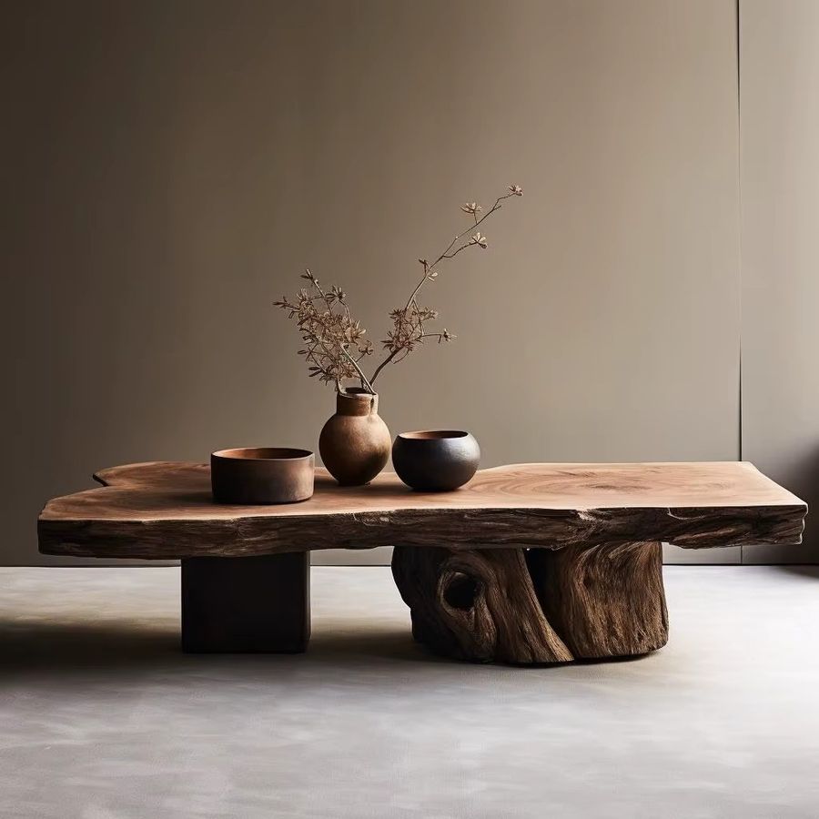 Wabi Silent Wind Couchtisch aus antikem duftendem Kampferholz Massivholz im Retro-Design - Bild 3