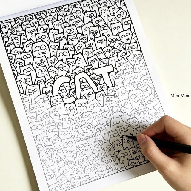 Graffiti-Monster Malbuch mit Kopierlinien und Cartoon-Graffiti-Malvorlagen für Erwachsene zur Entspannung - Bild 1