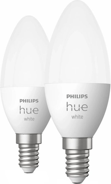 Philips Hue White E14 Bluetooth LED-Kerzen 2er-Set, Weiß - Bild 1