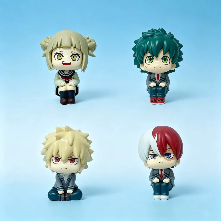 Bandai Q-Version Anime-Figur Bakugou Katsuki Midoriya Izuku Todoroki Shoto, Actionfiguren, Kunststoff, Bunt / Mehrfarbig - Bild 2