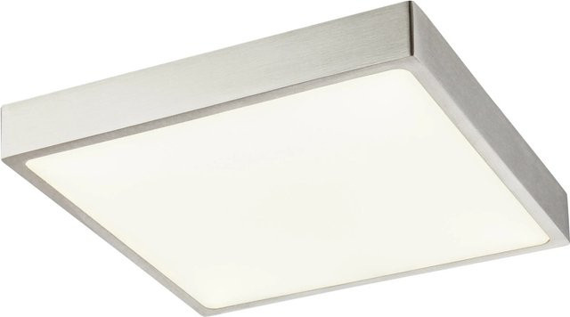 Globo LED-Deckenleuchte Vitos in Nickel matt aus Aluminium für Außenbereich und Wohnraum, dimmbar - Bild 1