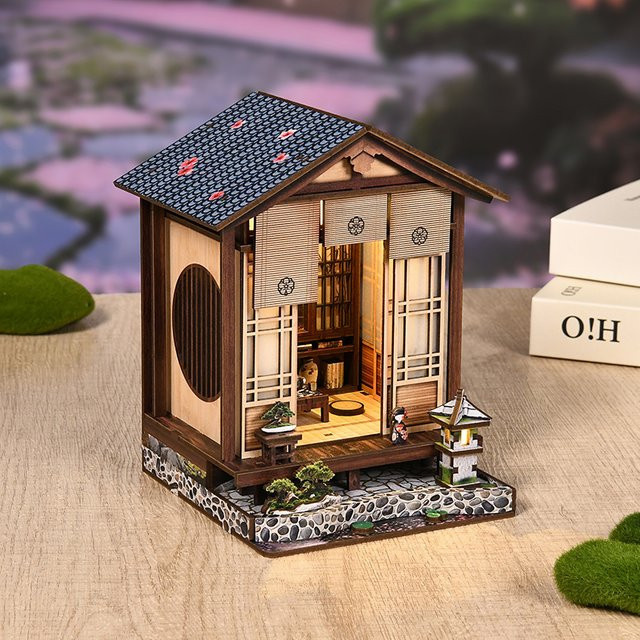 Battoom DIY Holz-Puppenhäuser als Buchstütze, 3D-Puzzle, Holz - Bild 1