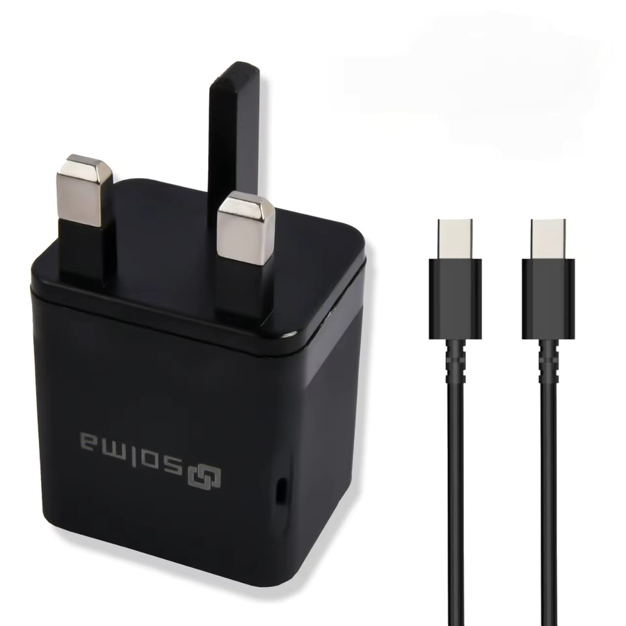 Solma 2-Port Reise-Ladegerät mit USB-Anschlüssen in Schwarz - Bild 2