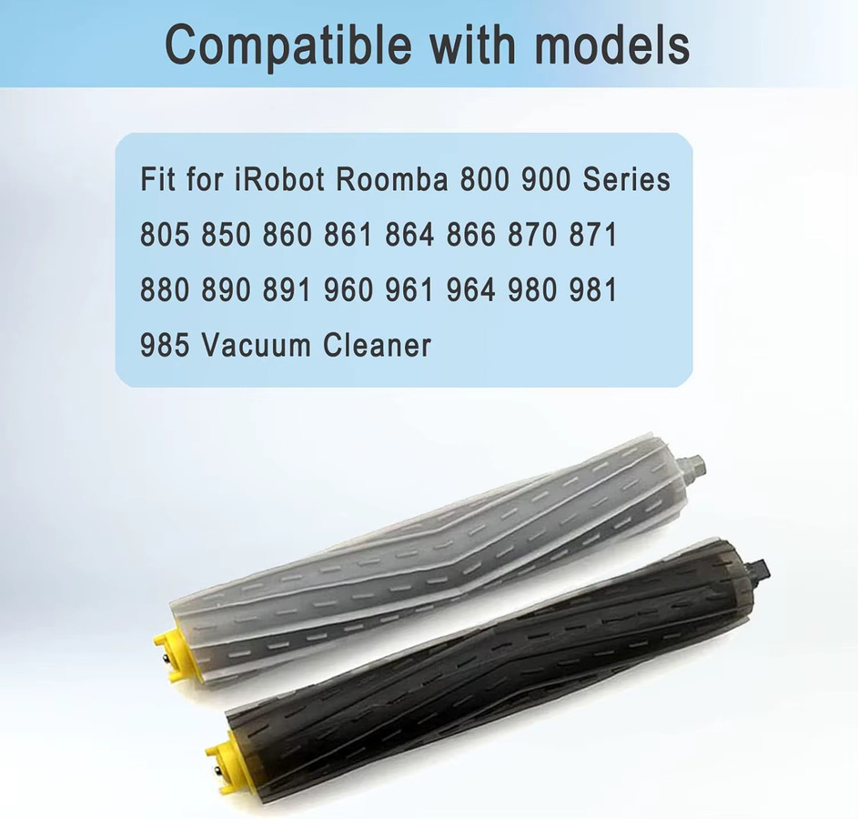 iRobot Roomba Multi-Surface-Gummibürstenrolle für 800 und 900 Serie in Grau - Bild 2
