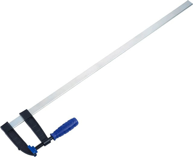 LUX-TOOLS Schraubzwinge in Silber mit Kunststoffelementen, Breite: 120 mm, Länge: 800 mm - Bild 1