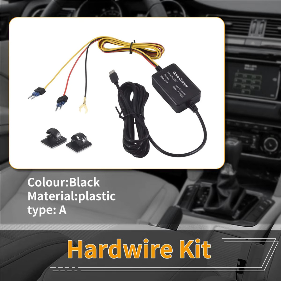 70mai Hardwire Kit UP03 USB-C Parküberwachungs-Stromkabel für A810, X200, Omni und M500, Schwarz - Bild 3