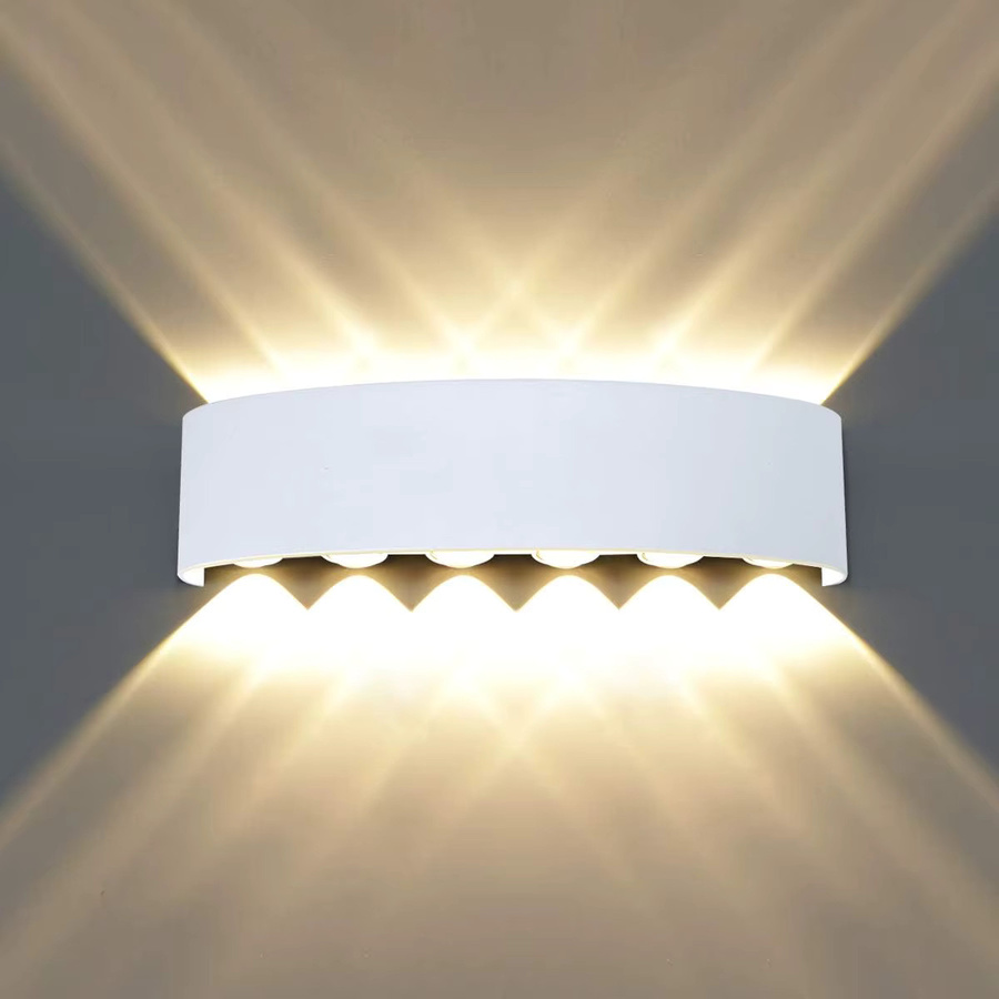 OSABO LED Aluminium-Wandleuchte IP65 Up-Down Außenbeleuchtung in Warmweiß für Garten, Treppen und Wohnbereiche - Bild 4