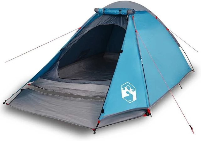 Furnicato Campingzelt Kuppel Blau B/T/H: 310 x 240 x 130 cm - Bild 1