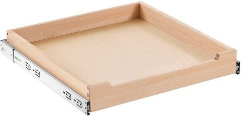 VEVOR Ausziehbarer Schrank-Organizer aus Holz mit Soft-Close-Mechanismus für Küche und Bad, B/T/H: 50,8 x 53,3 x 7,6 cm - Bild 1