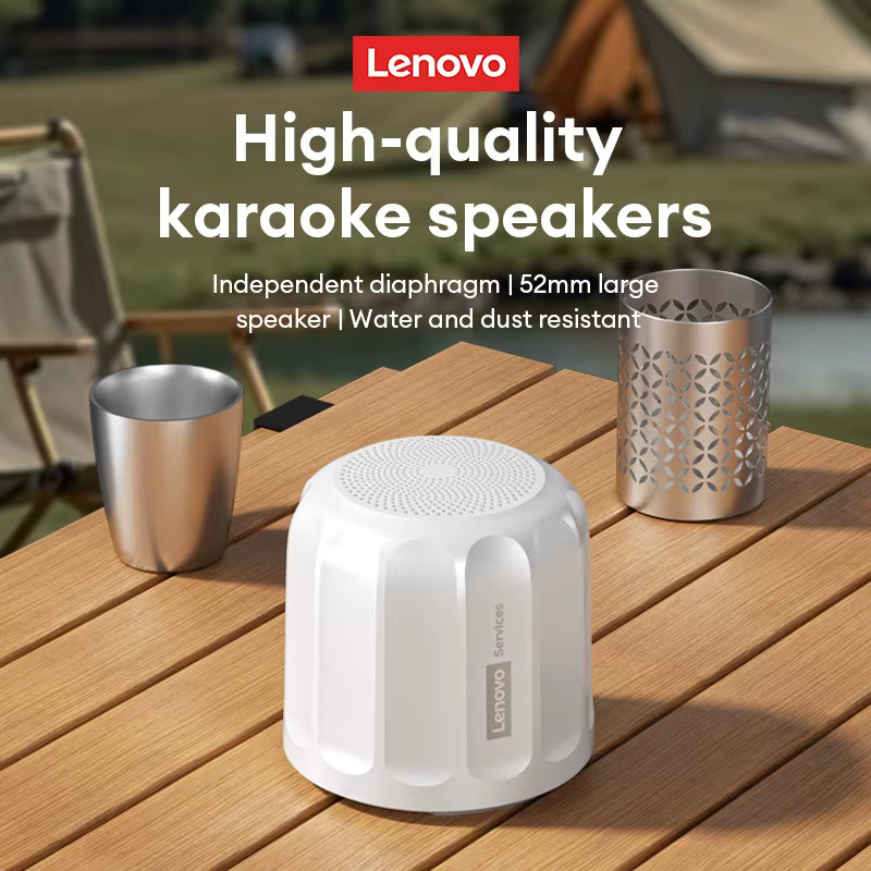 Lenovo HD107 Kabelloser Bluetooth V6.0 Stereo-Surround-Lautsprecher in Weiß mit TF-Karte und USB-Anschluss - Bild 3