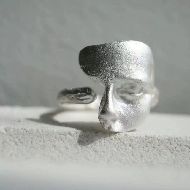 GaaBou Jewellery Ringe, 925 Silber, Schleifgesicht, Unisex - Bild 1