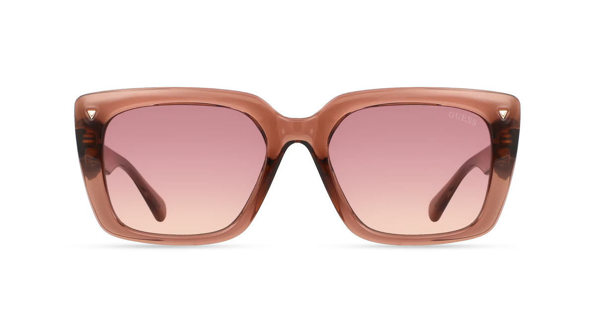 Guess GU8243 Sonnenbrille Vollrand, Quadratisch, Kunststoff, Braun, Damen - Bild 1