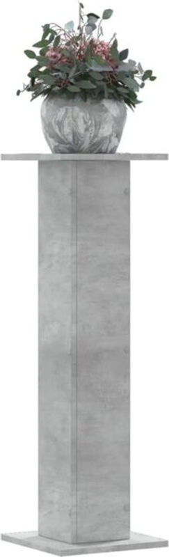 Vidaxl Pflanzenständer 2er Set Betongrau aus Holzwerkstoff H: 95 cm, B: 30 cm, T: 30 cm - Bild 1