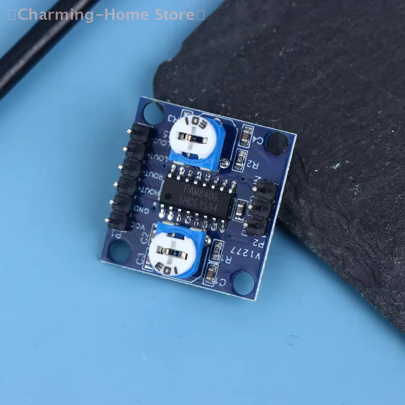 PAM8406 Digitalverstärkermodul Stereo-Audiomodul mit Lautstärkepotentiometer in Blau - Bild 2