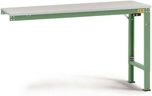 Manuflex LU8138.6011 ESD Universal Spezial Anbautisch mit Melaminplatte, höhenverstellbar, B/T/H: 200 x 120 x 72,5-102,5 cm - Bild 1