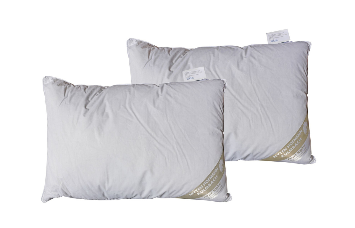 2er-Set Betten Hofmann Luxus 3-Kammer Kopfkissen in Weiß, B/B/H: 40 x 60 cm - Bild 1