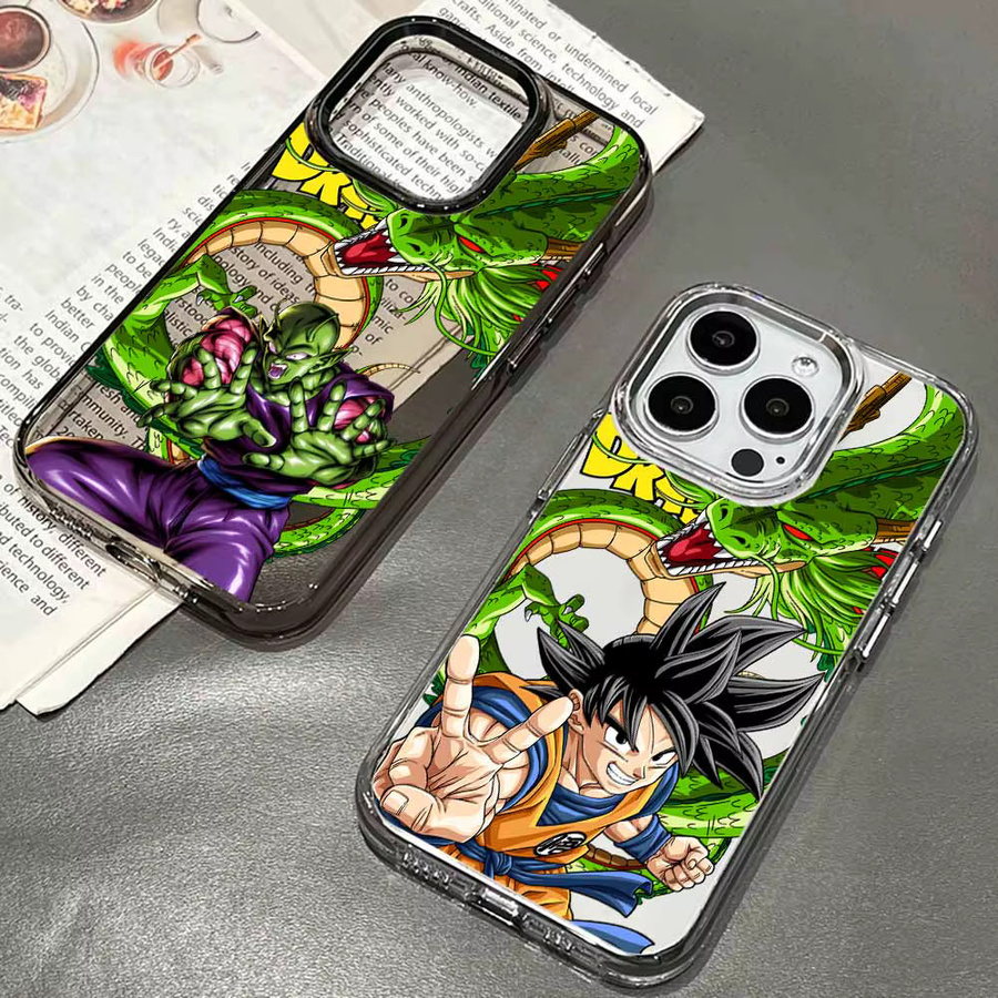Transparente Dragon Ball Anime Handyhülle aus Silikon für Apple iPhone 17 AIR 16E 15 14 13 12 11 Pro Max Plus - Bild 1