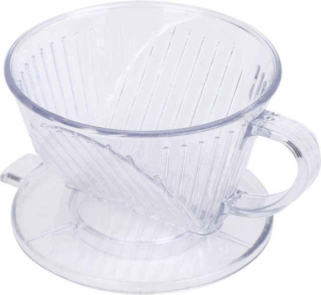 DIYelecs Wiederverwendbarer Kaffeefilterbecher in Kegelform, Transparent, Größe S - Bild 1