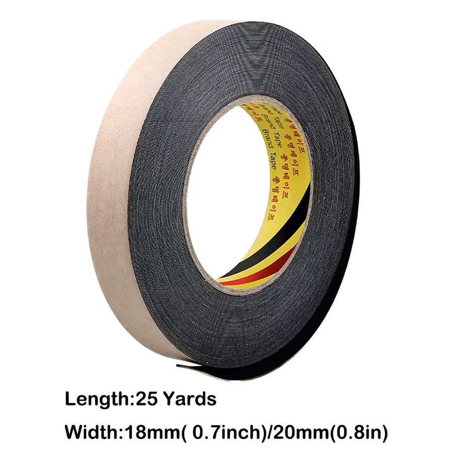 Selbstklebendes Ripsband in Schwarz, 25 Yards Klebestreifen für Ecktücher und Stoffe - Bild 6