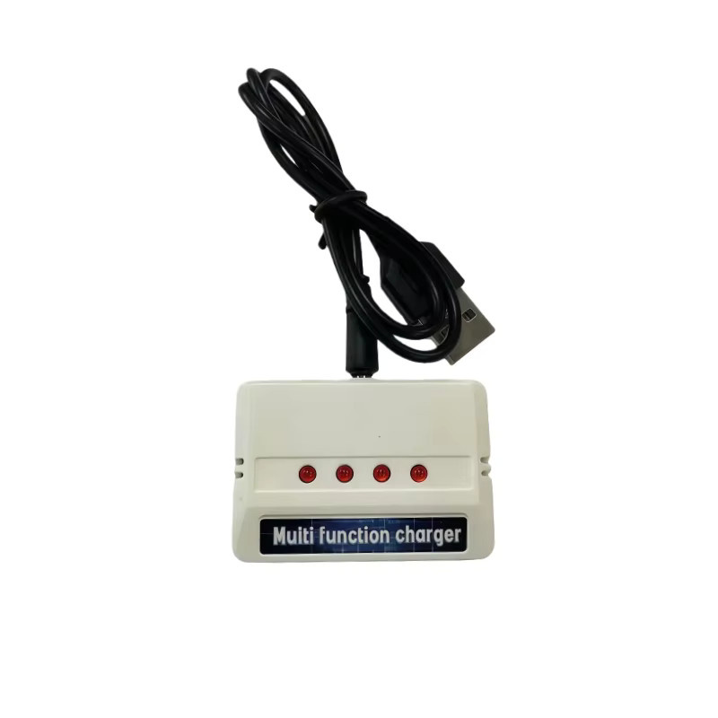 ZHOUCHEN USB Lithium-Batterieladegerät mit JST 1-zu-4-Stecker für Drohnen-Akkus, Weiß - Bild 2