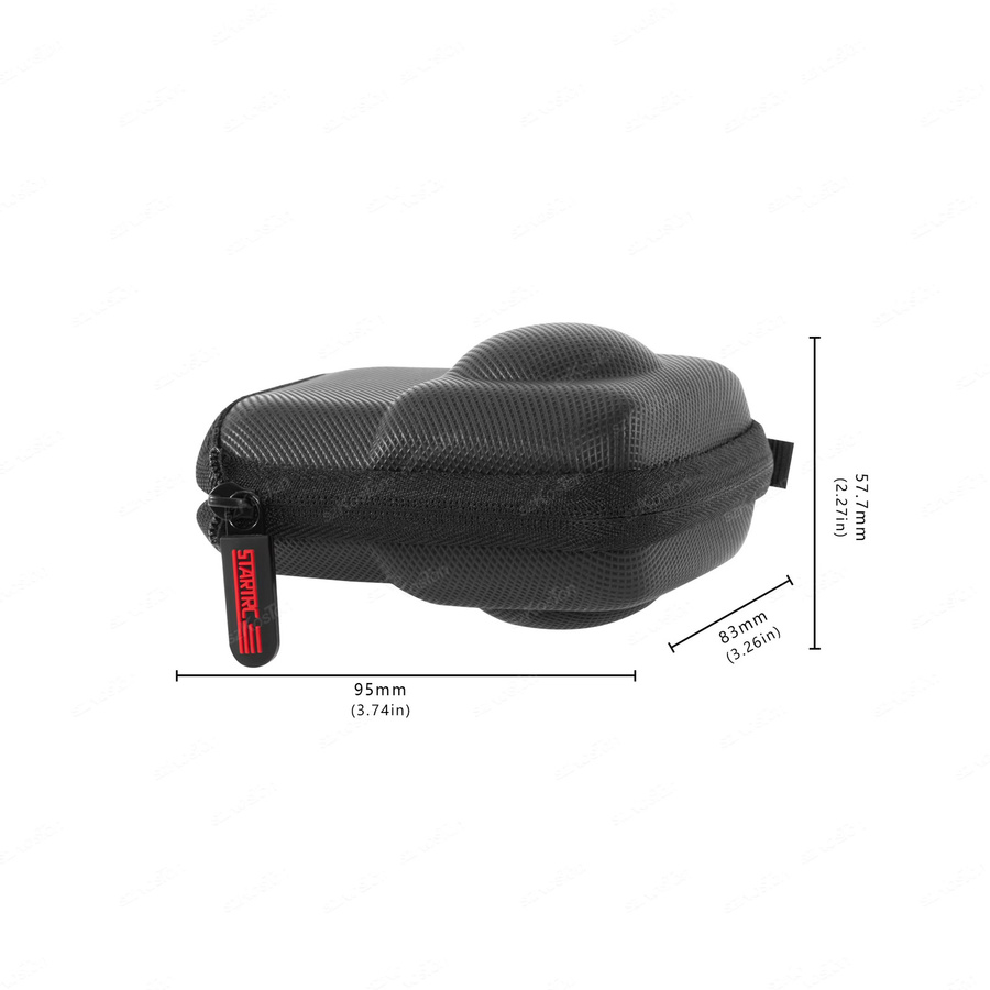 DJI Osmo 360 Mini Kamera Tasche, Tragbare Reise-Organizer Tasche aus PU in Schwarz - Bild 2
