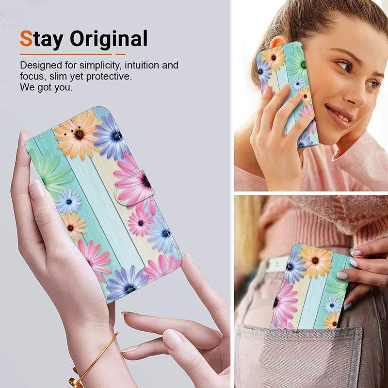 JESSLEI Stand Flip Wallet Case Leder Schutzhülle für iPhone 11 12 13 14 15 16 17 Pro Max XR Plus 16e 17 Air - Bild 2
