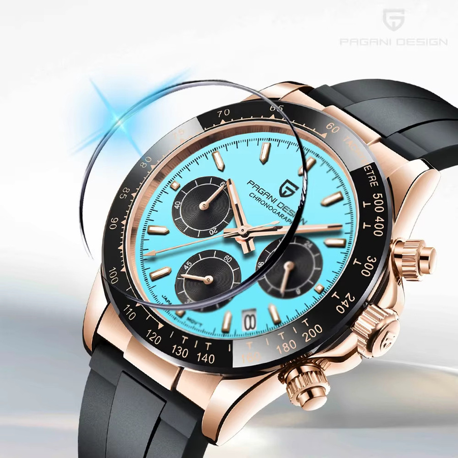 Pagani Design Chronograph, Quarz, Edelstahl, Saphirglas, Herren - Bild 3