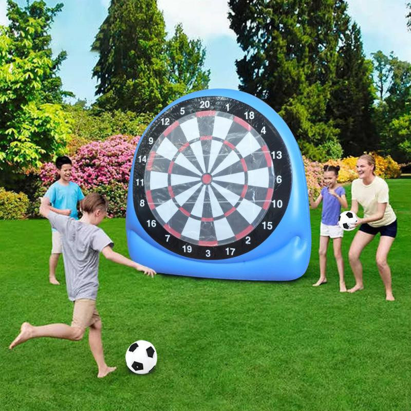 PASSY Aufblasbares Fußballtor Wurfspiel grün - Bild 2