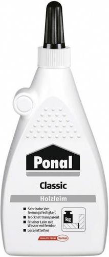 Ponal Classic Holzleim wasserbasierter Weißleim transparent 225g - Bild 1
