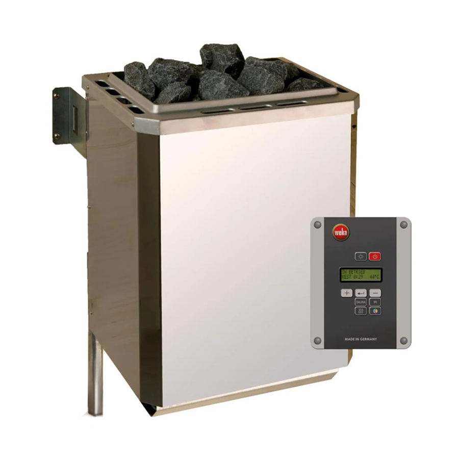 WEKA Saunaofen OS Klassik mit externer digitaler Steuerung, 4,5 kW, silberfarben - Bild 4