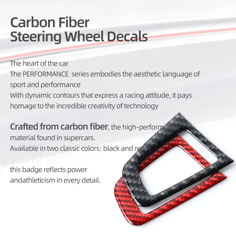 BetterHumz Carbon Fiber Lenkrad Panel Abdeckung Trim Aufkleber für Mazda 3 Axela 2010-2013 in Schwarz - Bild 3