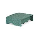 Bakker Elkhuizen Circular-Line Monitorständer Q-riser 90 aus 60% recyceltem Material, grün, B: 30 cm, T: 25 cm, H: 9 cm - Bild 1