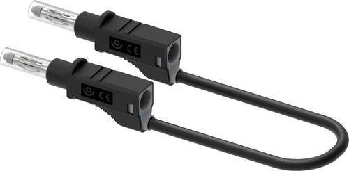 Electro PJP Messleitung 2211/600V-CD1-50N mit Bananenstecker, Schwarz, Länge: 50 cm - Bild 1