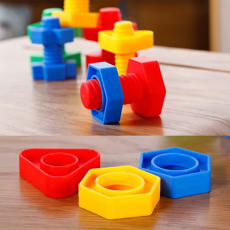 Haifeng Schraube Bausteine Mosaik Puzzle Lernspielzeug aus Kunststoff - Bild 2