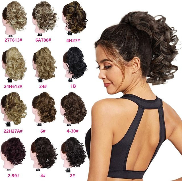G&T Wig Pferdeschwanzverlängerung, synthetisch, lockig, Damen - Bild 1
