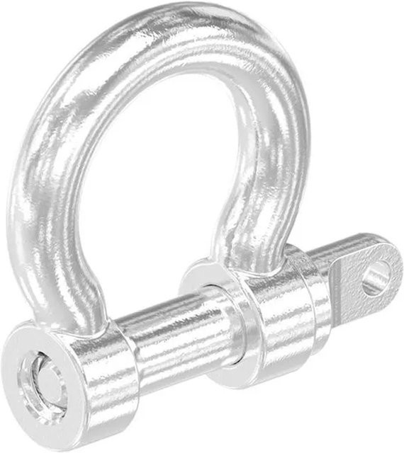 FeNau Gebogener Schäkel aus Edelstahl V4A in Silber M4 - Bild 1