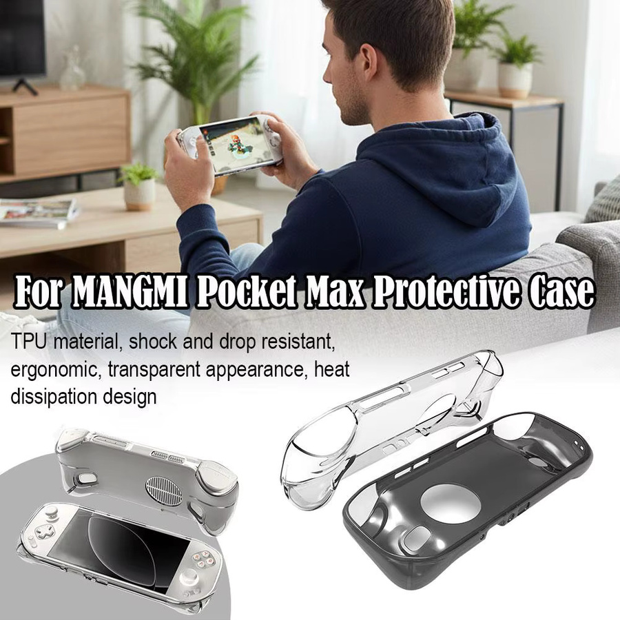 Transparente TPU-Schutzhülle für die MANGMI Pocket Max Handheld-Spielkonsole, stoßfeste Abdeckung - Bild 2