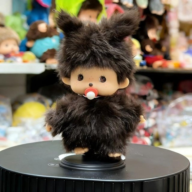 Monchhichi Puppe Schlüsselanhänger, black, Unisex - Bild 1
