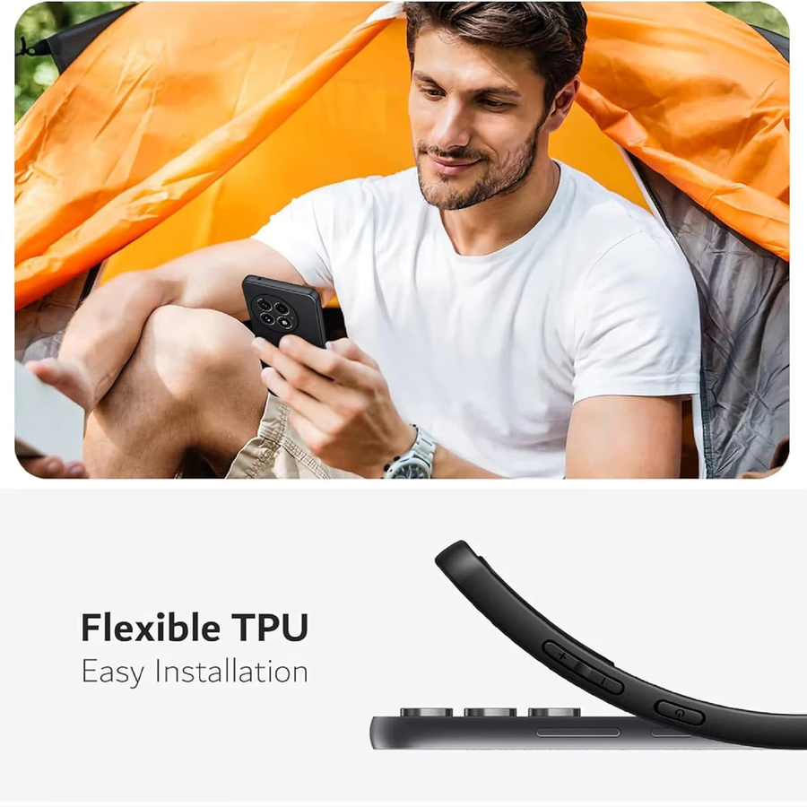 Flexible Silikon TPU Schutzhülle für OnePlus 13, 13R, 12 und 12R in Blau oder Schwarz - Bild 5