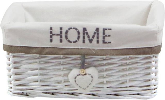 Aufbewahrungskorb POCOline aus Weide in Weiß B/H/L: 20 x 13 x 30 cm - Bild 1