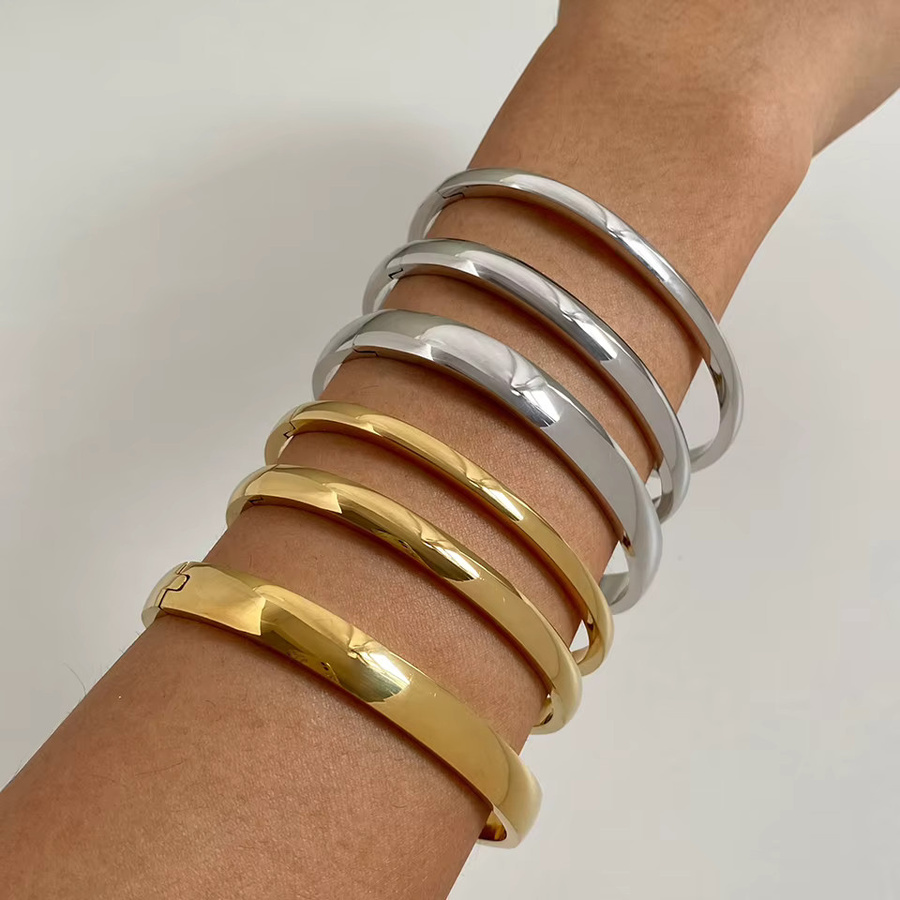 ZAKOL Armband Armreif Edelstahl, Gold, Herren - Bild 3